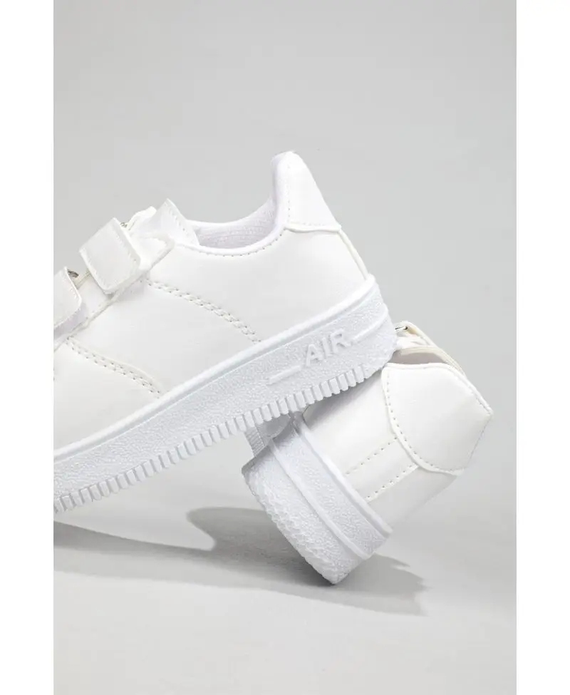 Rahat Nefes Alır Beyaz Beyaz Çocuk Spor Ayakkabı